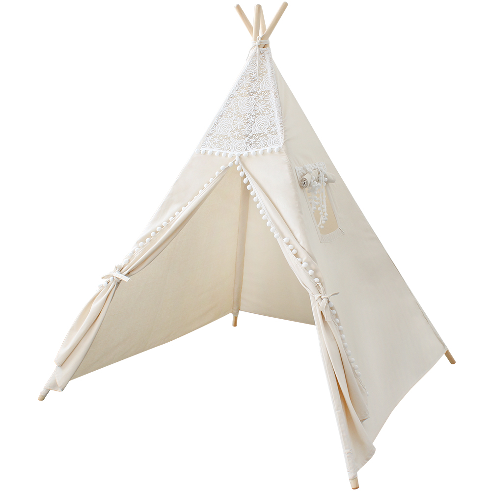 Nordic tipi indio tienda de campa ntild складной дети хлопок холст pine teepe дети играют палатки для продажи