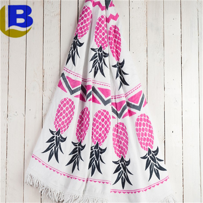 Printed Pattern and Plain Style Indian mandala microfiber round towel/ tapestries