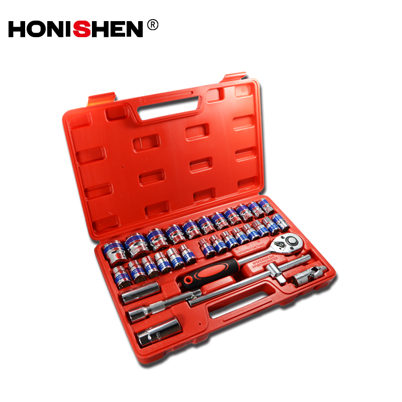 Лидер продаж 2018, 32 шт., торцевой ключ Dr. Socket wrench 1/2 дюйма, набор ручных инструментов DGTT02