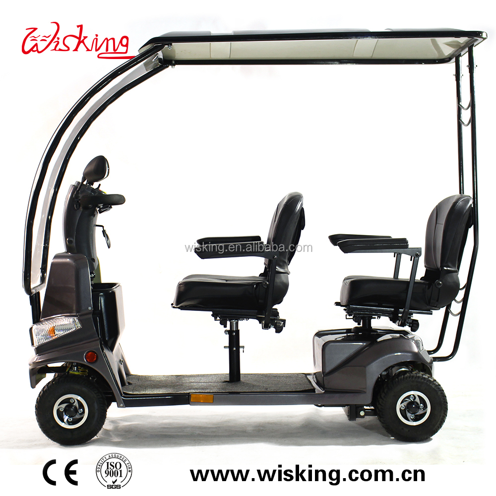 2-Местный Электрический скутер с крышей wisking 4033B
