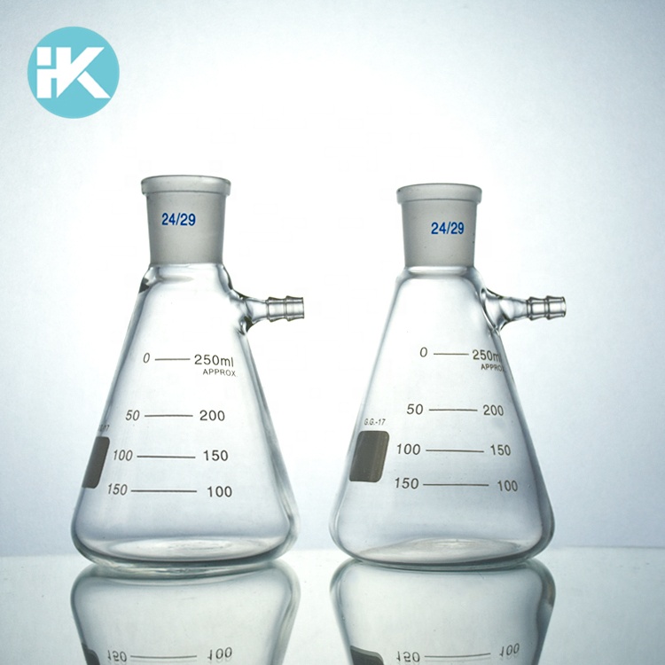 Лабораторная посуда Huke на заказ, колба с фильтром Erlenmeyer 250 мл