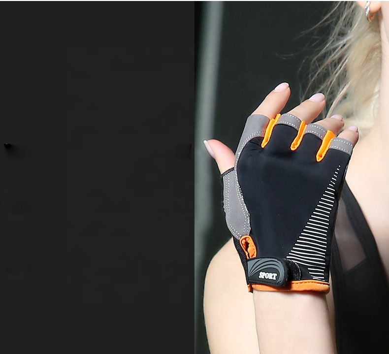 Езда перчатки Половина finger Защита от солнца dew finger Велоспорт движения вентиляция тонкий нескользящий Открытый Фитнес Обучение