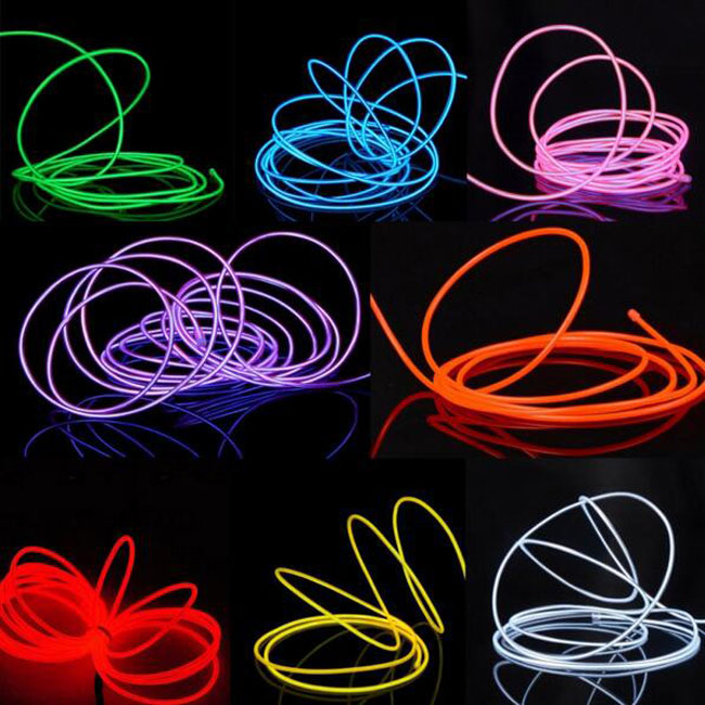 Неоновая проволока EL 2,3 мм, 3,2 мм, 4 мм, 5 мм, светильник RGB EL от производителя