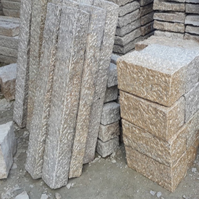 Индивидуальные размеры буш молотком желтый гранит kerbstone