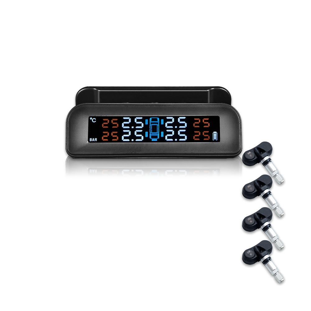 Беспроводной автоматический датчик давления в шинах TPMS на солнечной энергии