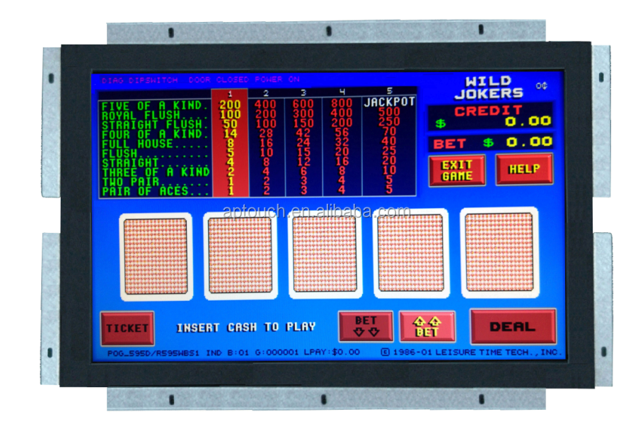 22 ''WMS/POG сенсорный игра для контроля уровня сахара в крови с RJ 45 использовать для POG, последовательного использования для зцм для игрового автомата