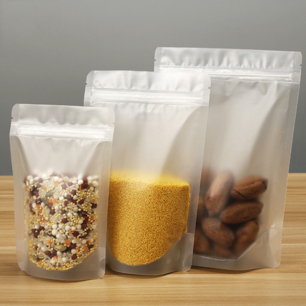 Resealable Matte Stand Up пакеты со струнным замком для хранения продуктов питания