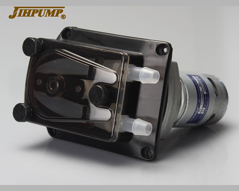 JIHPUMP 304K 1000 мл OEM головка насоса пищевого класса дозирование жидкости DC 24v шланг перистальтический насос