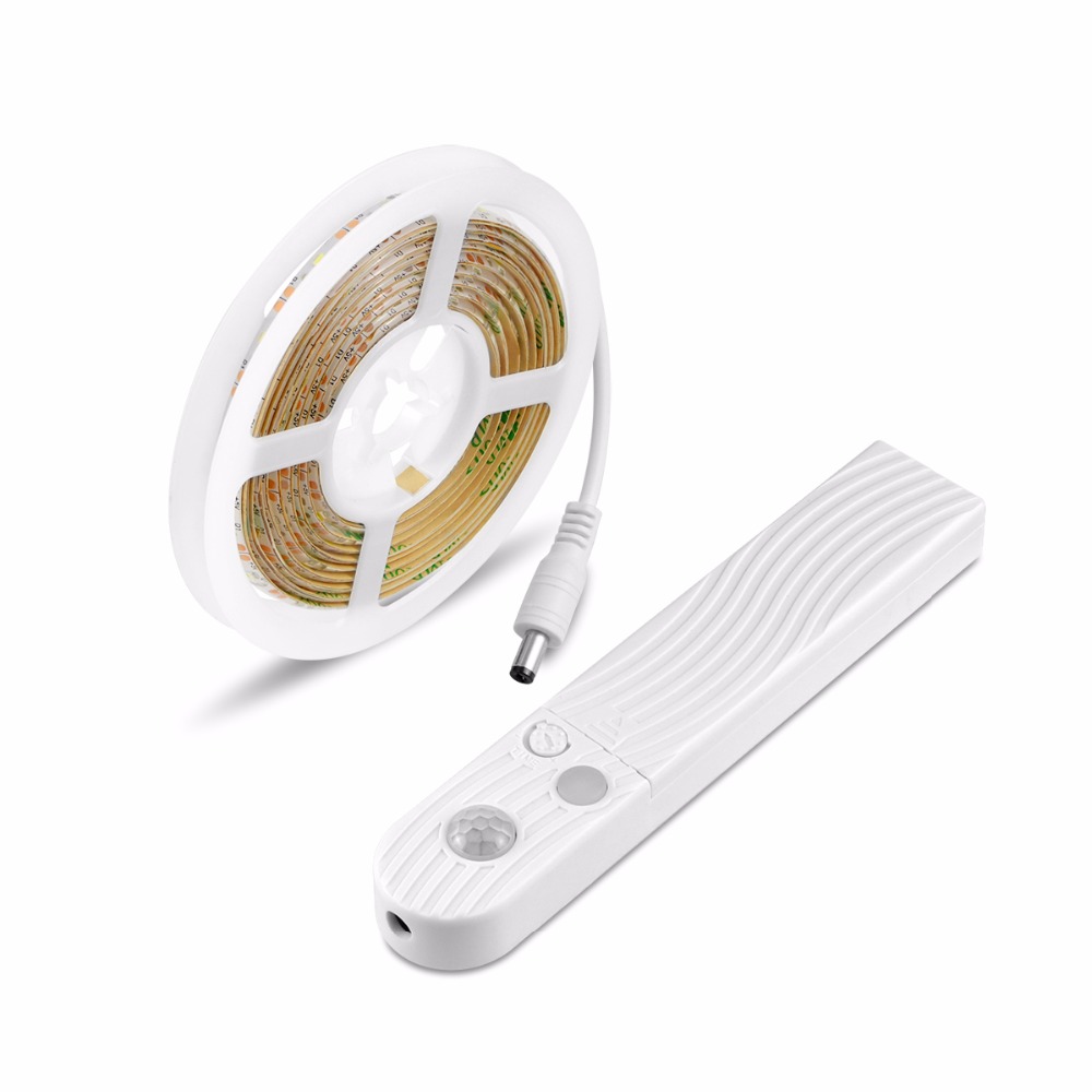 PIR infrared motion sensor strip SMD 5050 white/warm white led strip light with motion sensor motion activated led light