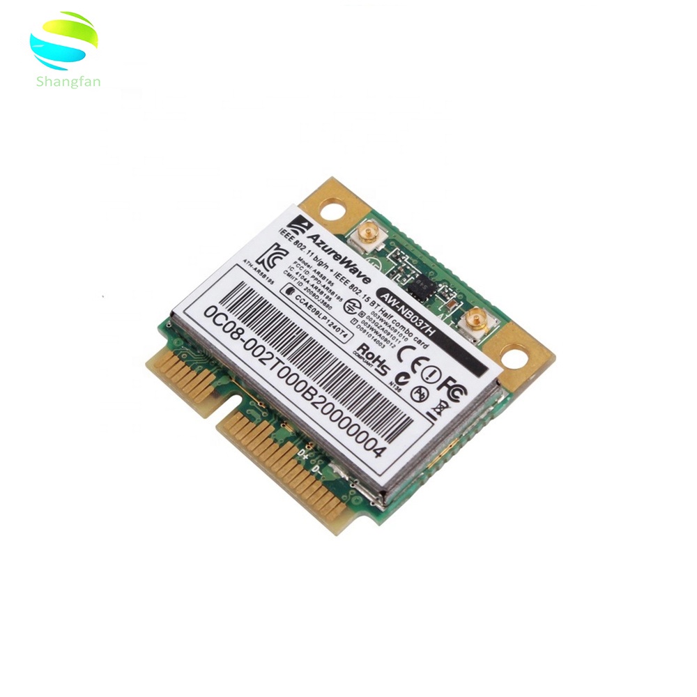 Для AzureWave AW-NB037H AR9285 AR5B195 AR9002WB-1NGCD Half Mini PCIe BlueTooth3.0 + 150 Мбит/с WLAN Wi-Fi карта