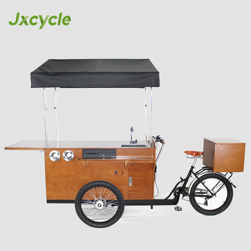 jxcycle 3 wheel mobile coffee cart bike