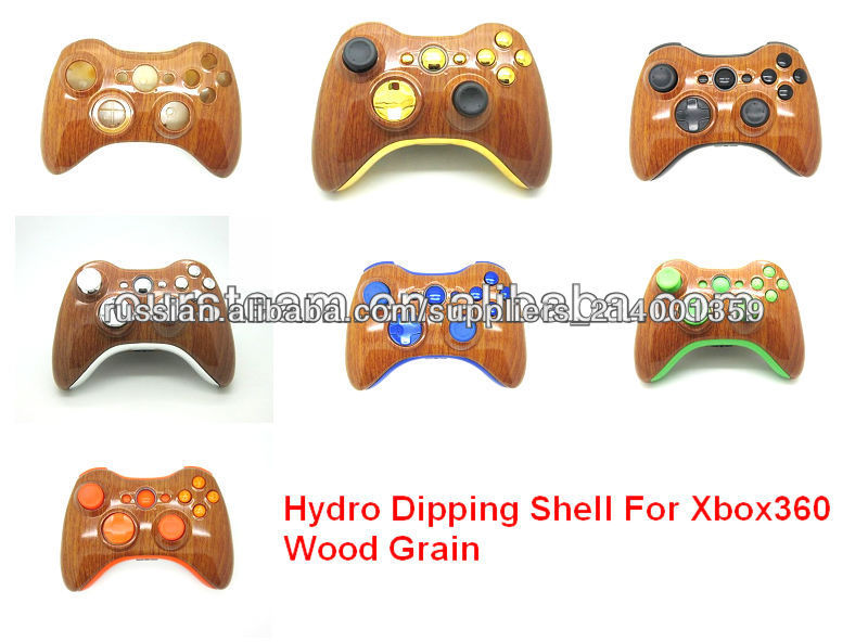 Wood Grain Hydro Dipping Shell For XBOX 360 Controller