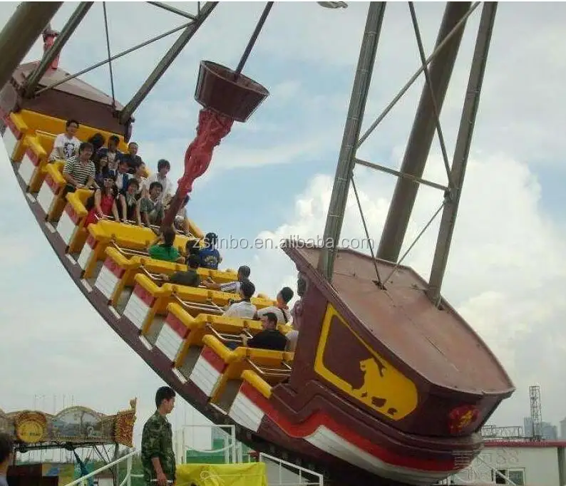 Outdoor playground attractions 24 seats viking pirate ship attraction for sale