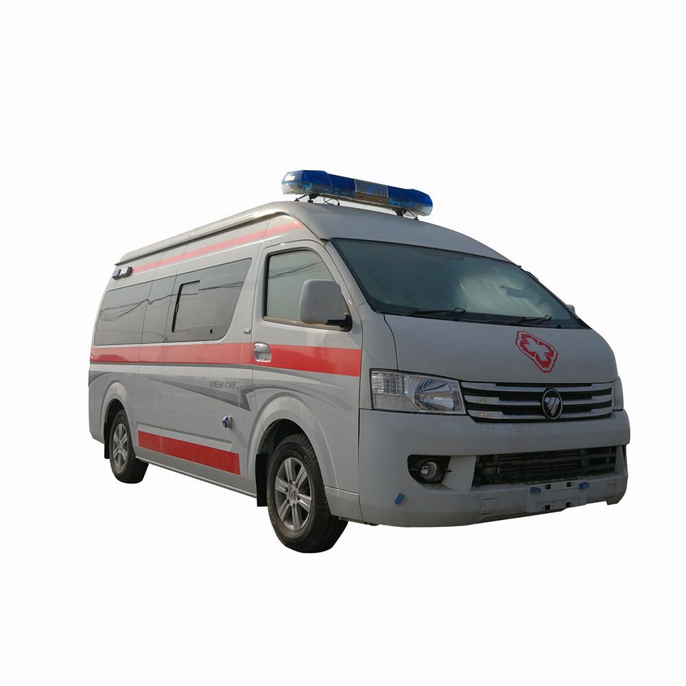 Машина скорой помощи на бензине FOTON с правым приводом и высокой крышей для продажи
