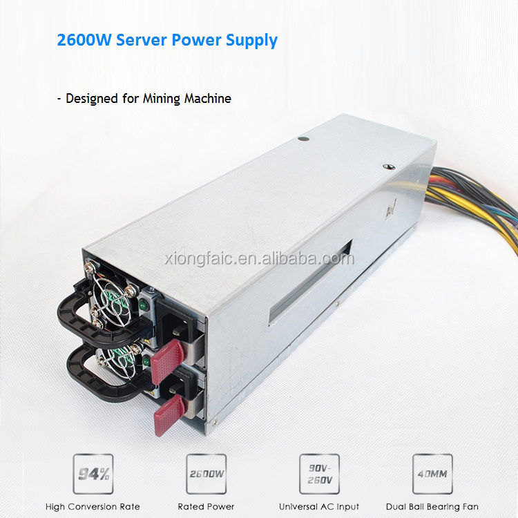 2600W Сервер питания 94% высокая эффективность для Ethereum S9 S7 L3 GPU горная установка 90-260V электроинструменты аксессуары