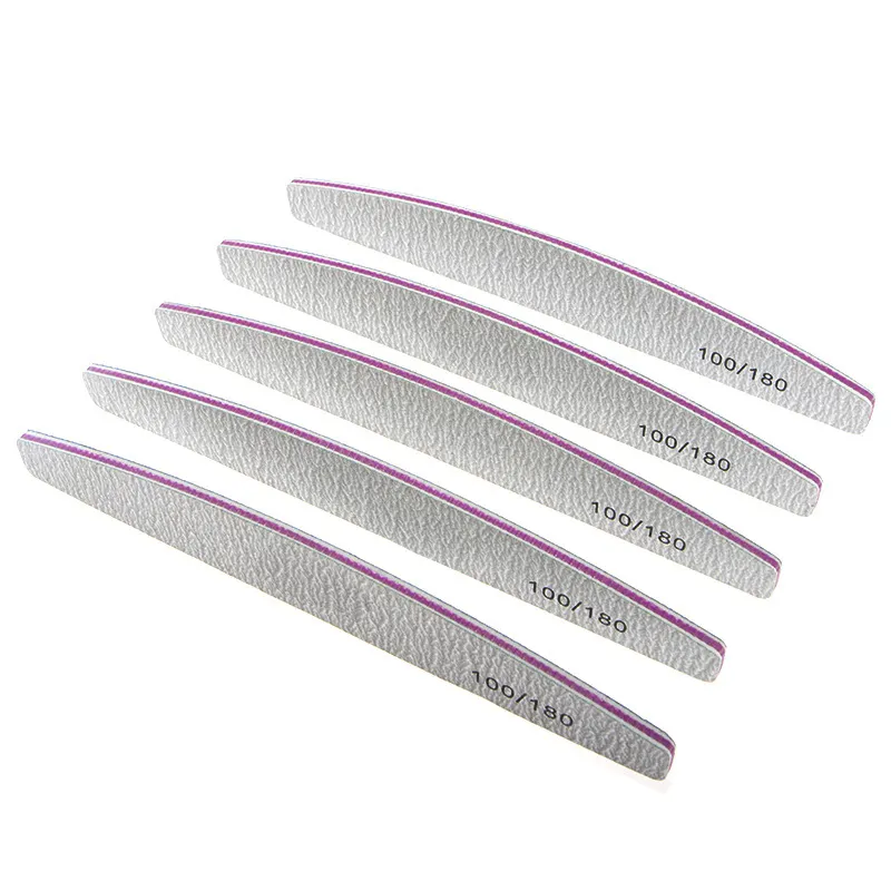 Professional Medium Quality Sandpaper Nail Files Custom Double Side Disposable Nail File 100/180
