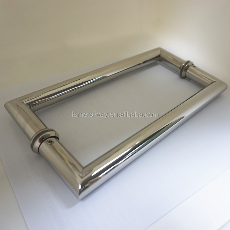 mirror finish stainless steel 304 glass shower door handle