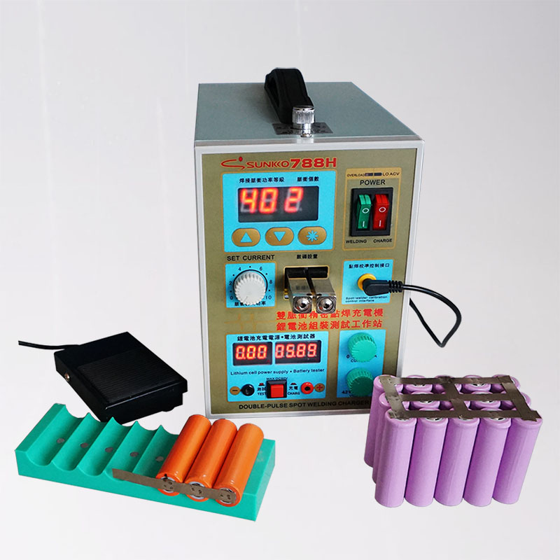 Новый светодиодный самосветящийся Тип SUNKKO 788H S788H 18650 батарея точечный сварочный аппарат в сборе рабочая станция испытательное зарядное устройство