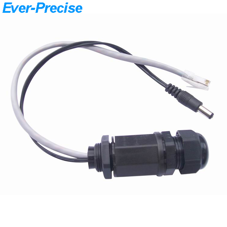 Водонепроницаемый rj45 ethernet разъем с кабелем pigtail, открытый AP водонепроницаемый разъем с кабелем постоянного тока