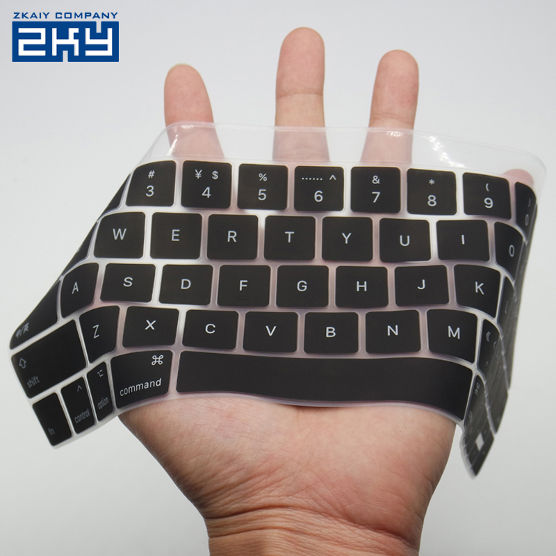 Мягкая силиконовая накладка на клавиатуру для новейшего Macbook Pro 13 "15" с сенсорной панелью/американская версия