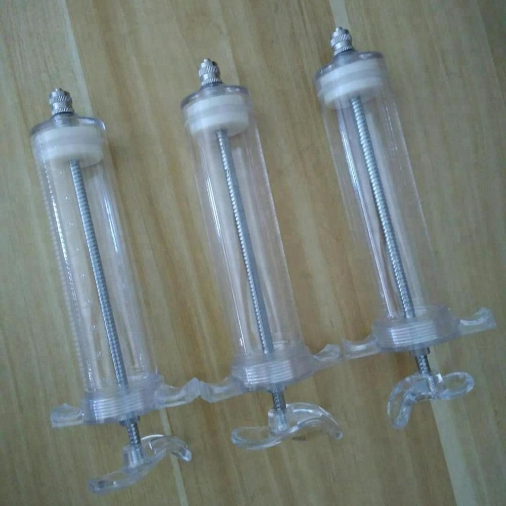 100ml reusable PC plastic veterinary syringe