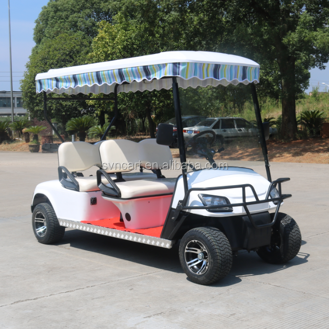 Street legal 4 пассажира, электрические гольфа с козырек от солнца