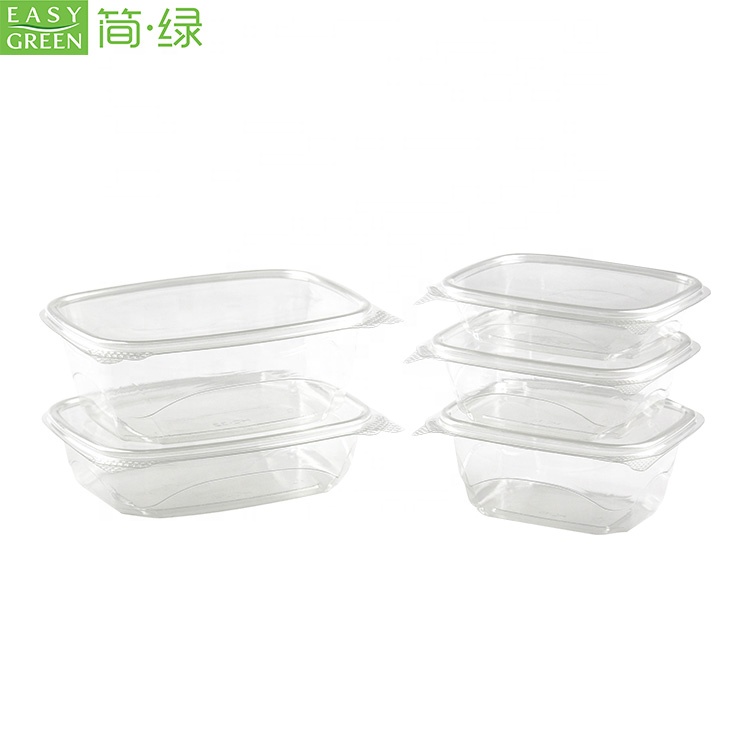 Easy Green disposable high quality PET clear salad fruit container
