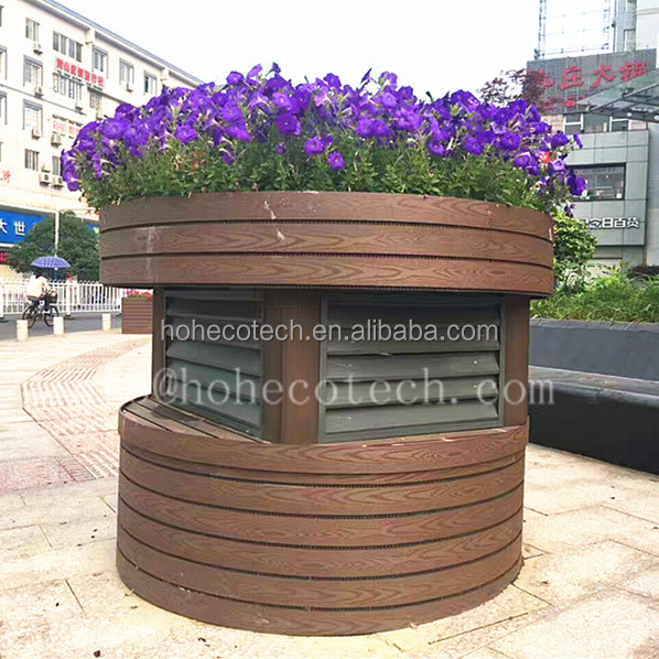 Красивые цветочные горшки из ДПК