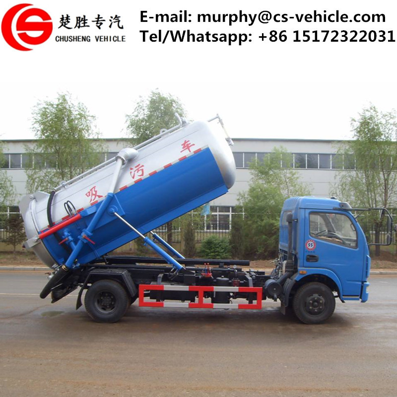 Dongfeng 4X2 5000L грузовик для всасывания сточных вод на продажу