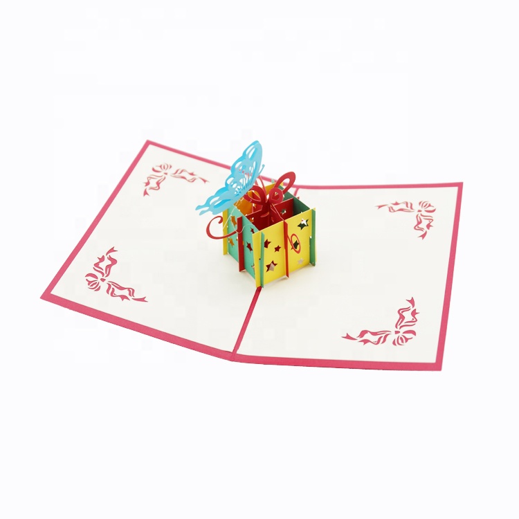 Diy Factory Wholesale Creative Blank Recordable 3D Handmade Happy Birthday Card Custom Greeting Card Printing