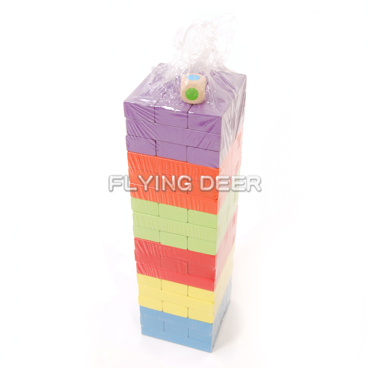 Красочные гигантский сад игра строительные блоки Tumbling башня