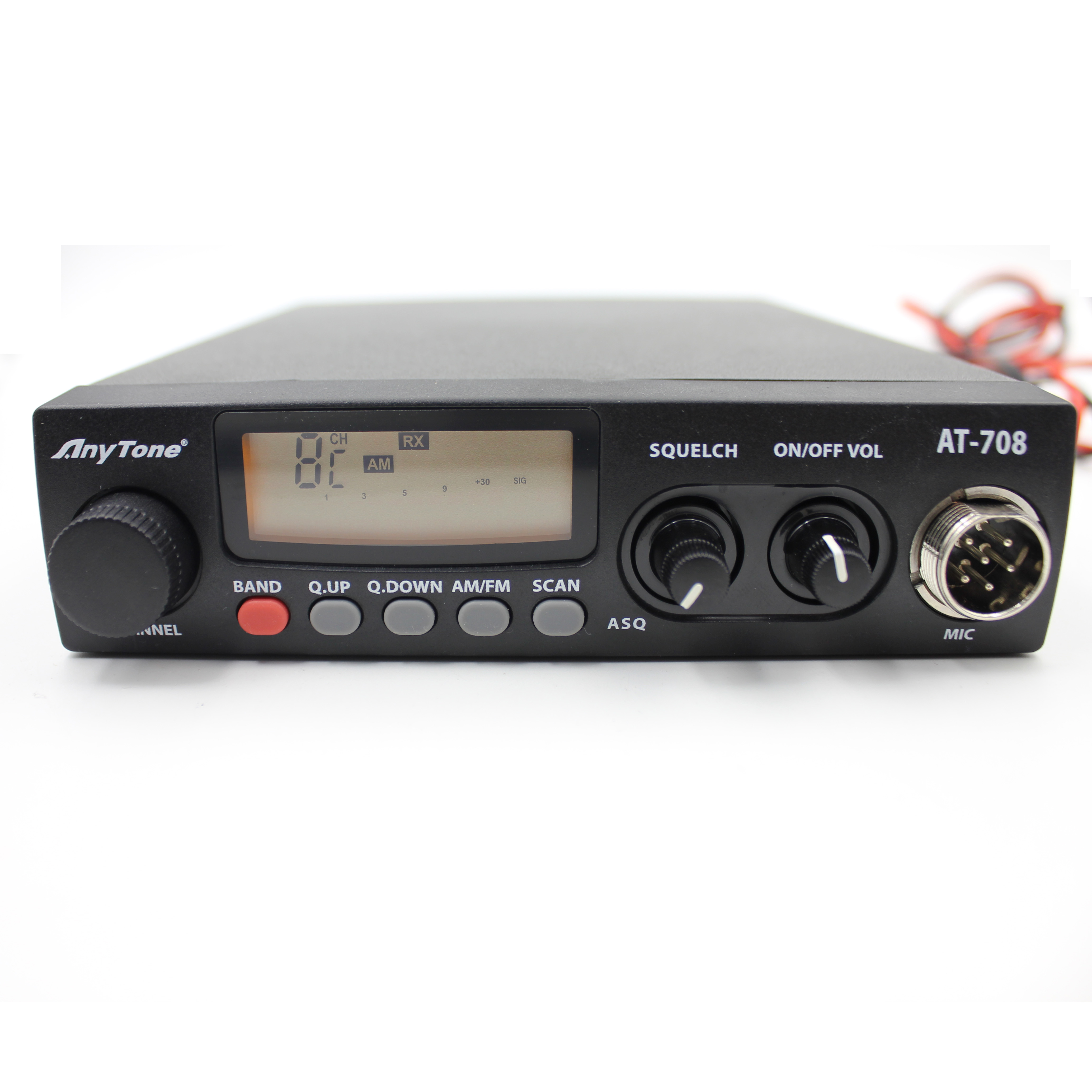 Радиостанция ANYTONE CB 27 МГц 10 м AT-708 Plus 24,265-29,655 МГц 8 Вт 40 каналов 10 м, радиостанция CB