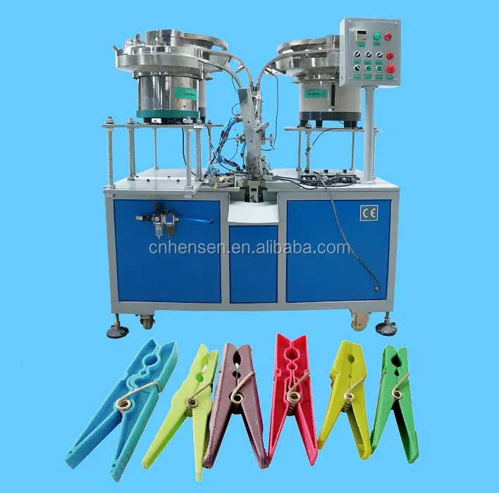 clothes pegs clothespin spring fitting fixing machine