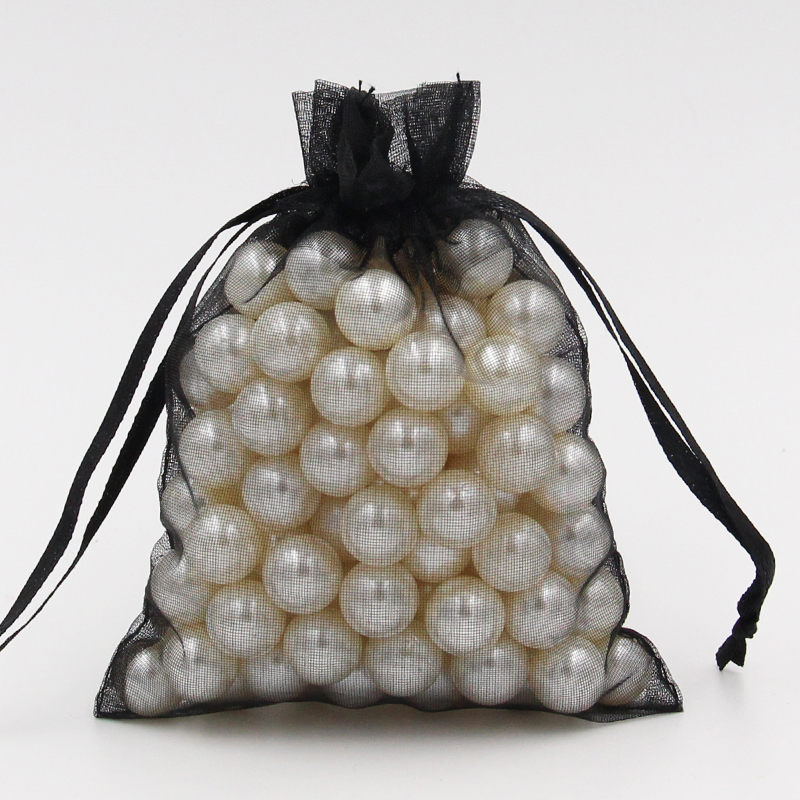 100 шт 4x6 дюймов смешанный цвет Sheer Drawstring органзы ювелирные изделия чехлы Свадебная вечеринка Рождественский подарок сумки