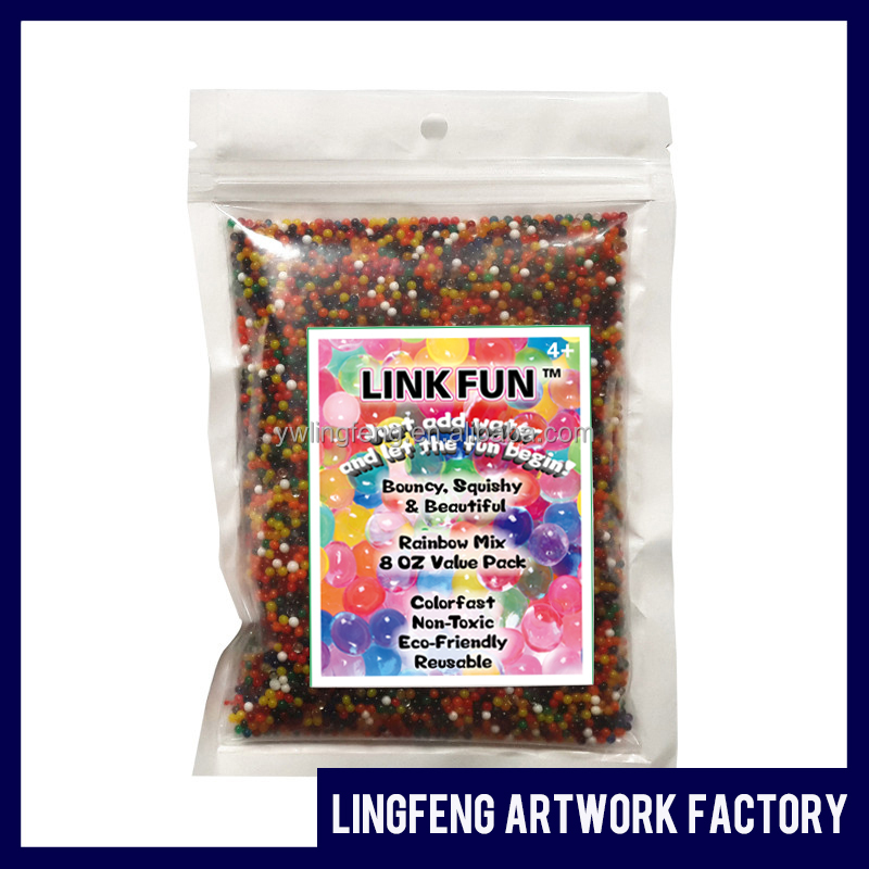 LF-008 linkfun 8 OZ Упаковка желе бусины Кристалл почвы воды бусины