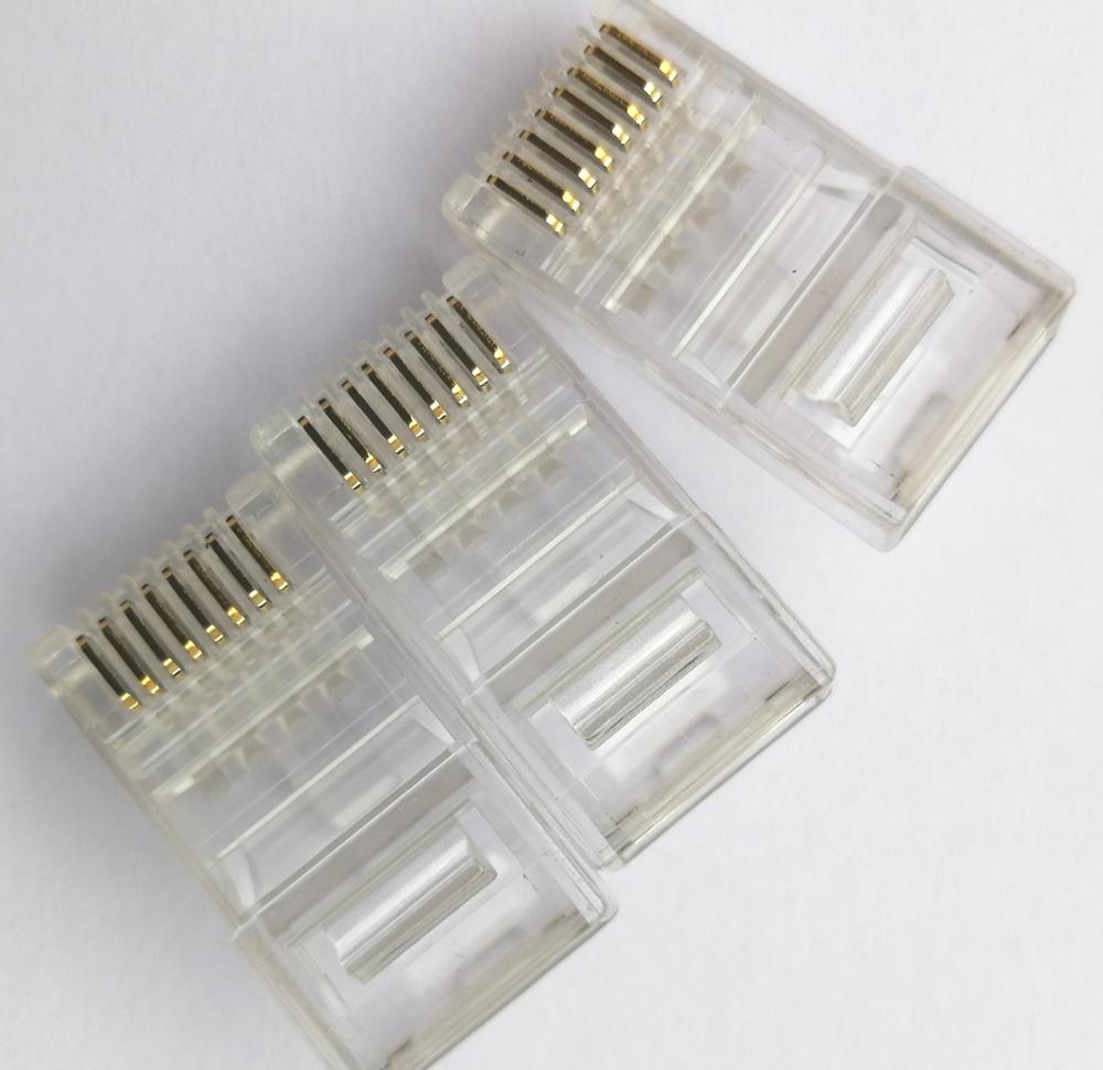 Хорошее качество, разъем RJ45 8P8C CAT6, разъем с позолотой 1U