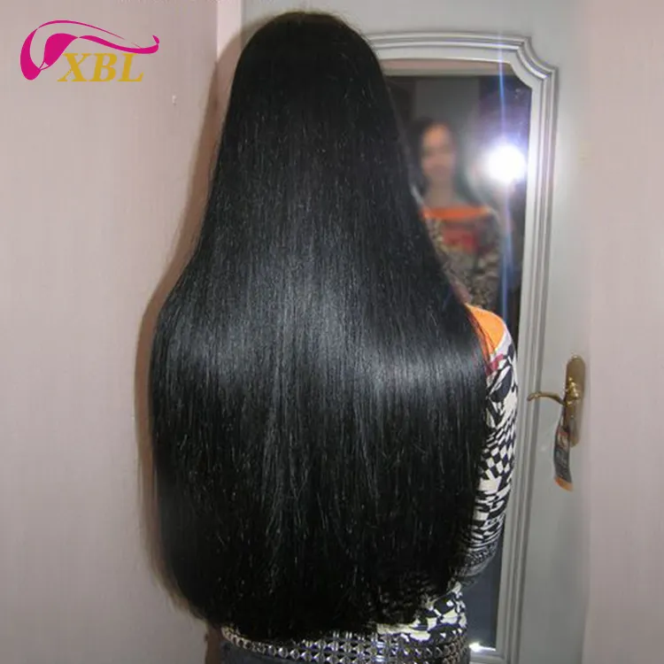 Good quality body wave weft braid no glue no sew bundles human hair extensions with closure