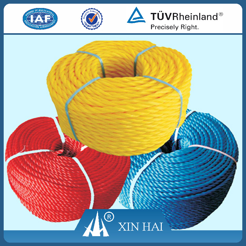 Высокое качество, 3 мм-50 мм hdpe витой 3-прядь веревки на продажу, 3-нити трос pe, витой трос pe