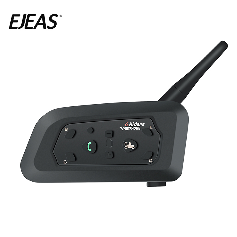 Outdoor 1200m Motorcycle Bluetooth V6 Helmet Intercom Headset