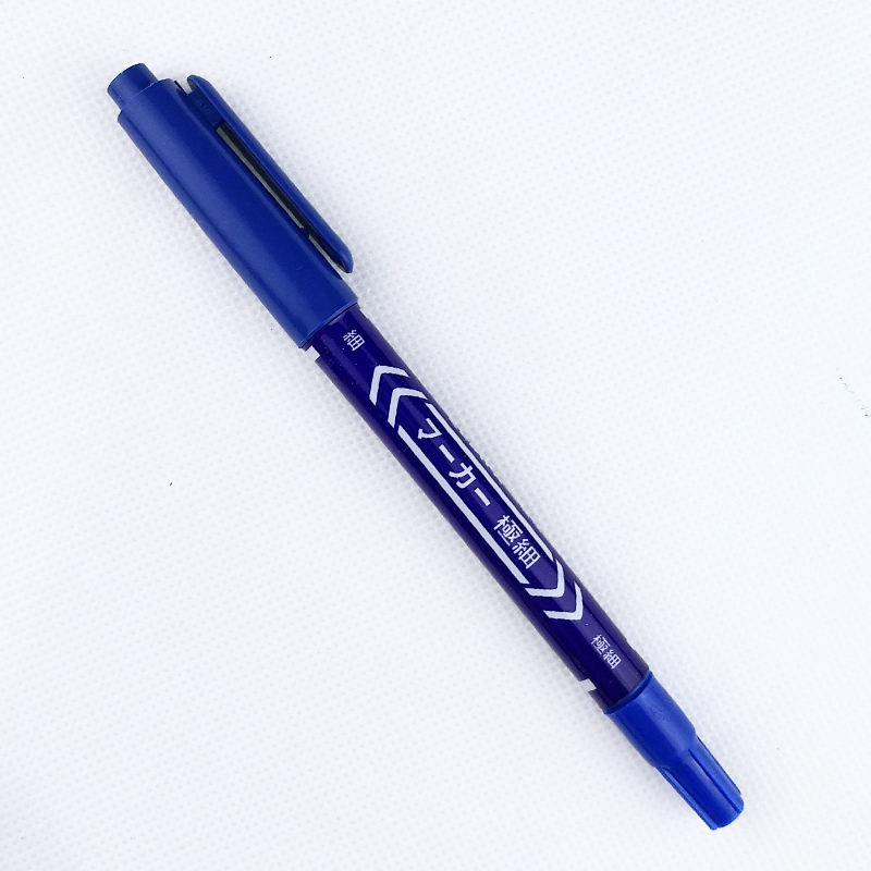 Permanent Marker Twin Tip Black Cheap Price Wholesale Permanent Dual-Tip Marker Pen