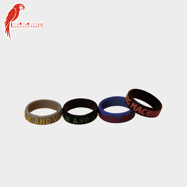 Pattern logo vaper band Wholesale Vape Band and drip tip color logo silicone rubber bands