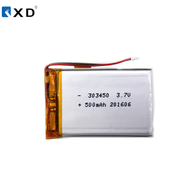 Китай 303450 500mAh перезаряжаемый lipo цифровой аккумулятор 3,7 v