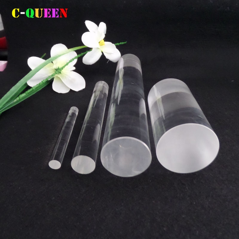 Factory hot sale OEM High Purity polished Fused Silica Half Round Quartz Glass rod