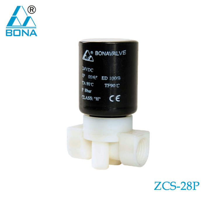 Пластиковые электромагнитный клапан для подачи воды (ZCS-28P)