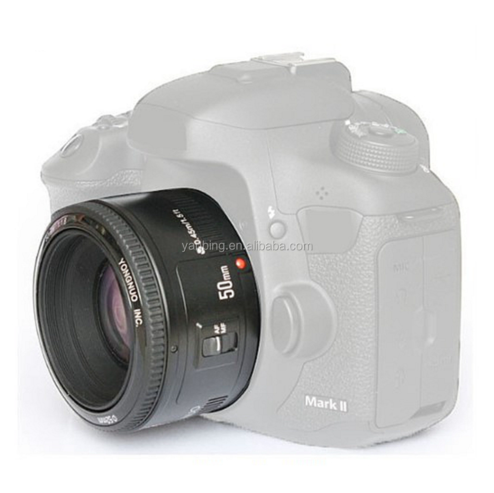 Объектив YONGNUO для камеры Canon EOS 80D 5DIV 7D2 760D с автофокусом и большой диафрагмой yn50 мм F1.8