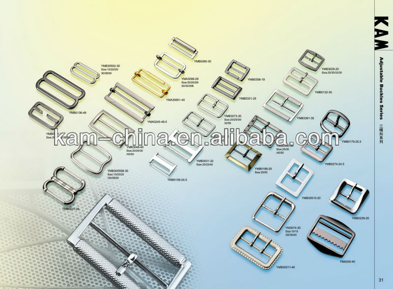 10-50mm Metal adjustable bag buckle