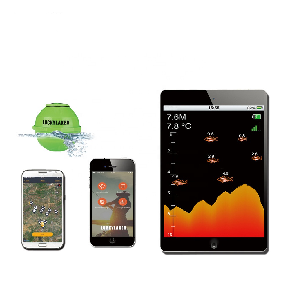 LUCKY рыболокатор IOS Android WIFi беспроводной рыболокатор FF916