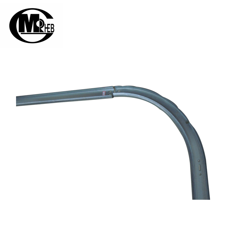Garage door galvanized curve auxiliary track