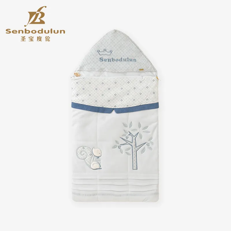 Baby sleeping bag anti-kicking and cotton-cradled baby clothes
