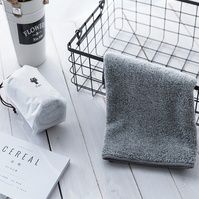 Bamboo Charcoal Fiber Towel  Absorbent And Quick-Drying  Customized Microfiber Towel